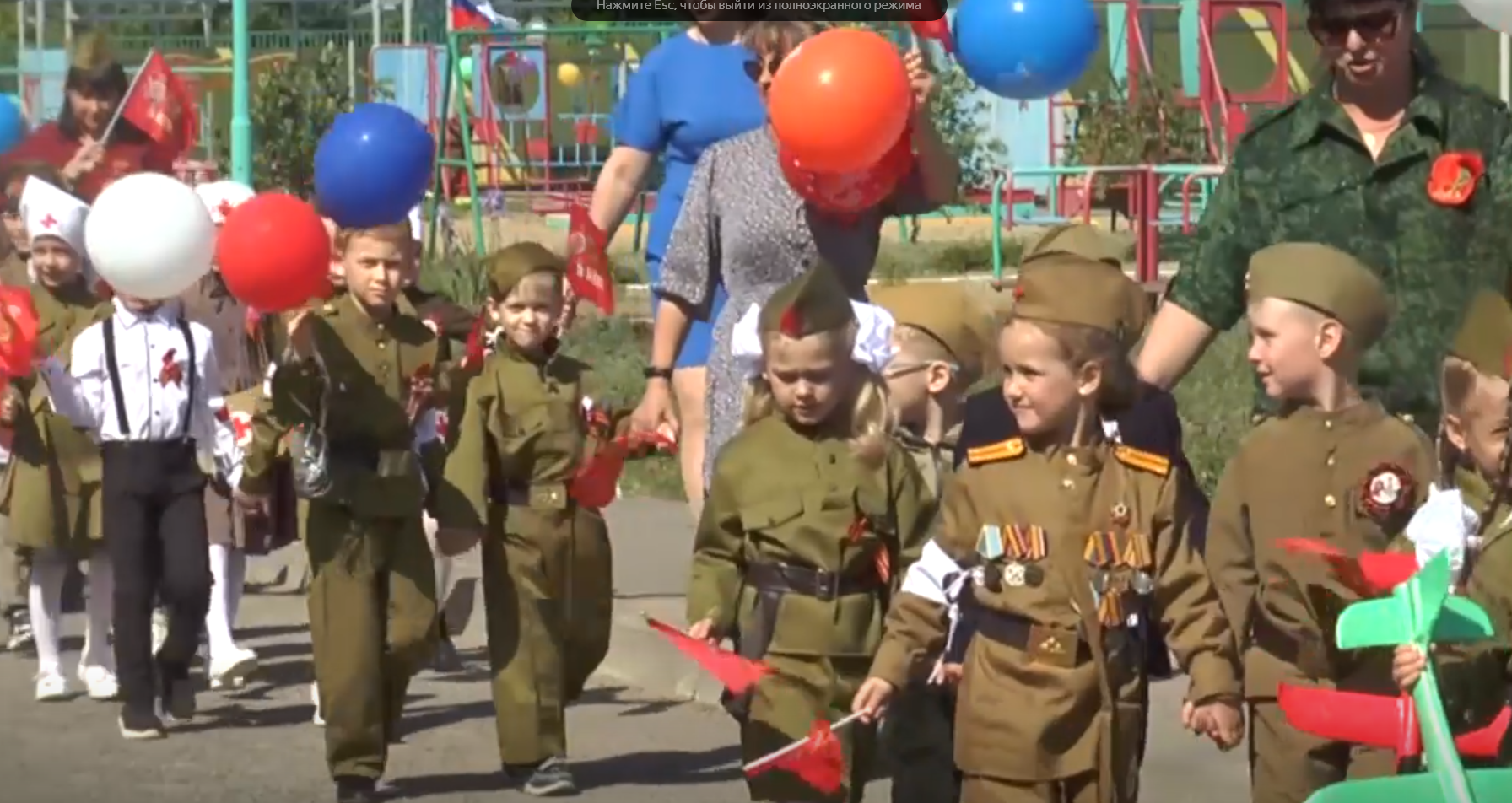 Репортаж о празднике Победы в Детском саду 14