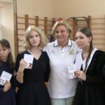 Репортаж о встрече  учеников школы №4 с четырехкратной чемпионкой мира по прыжкам в высоту Тамарой Быковой