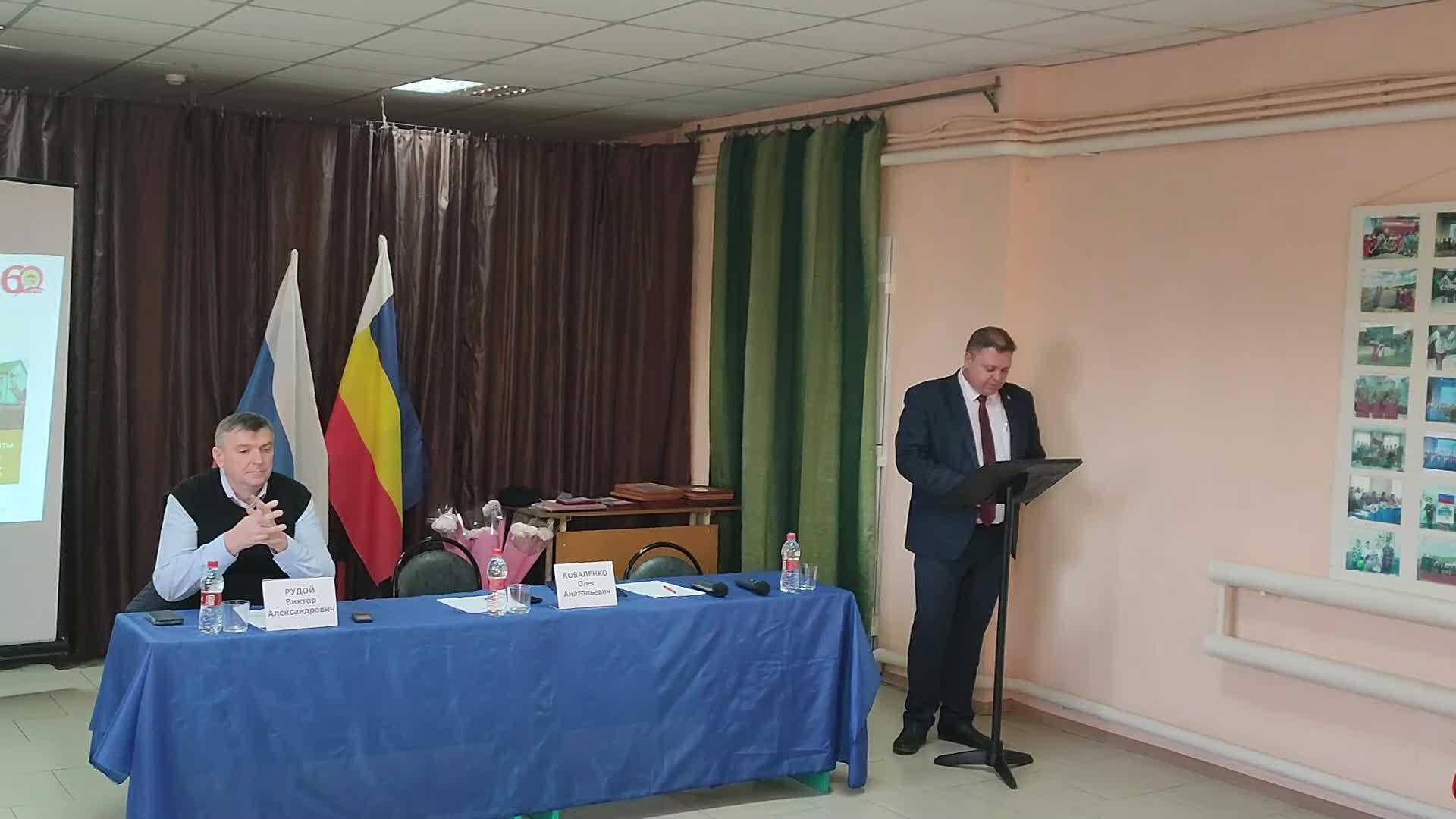 Глава Администрации Миллеровского района отчитался о работе за 2025 год перед жителями Колодезянского сельского поселения