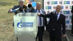 Репортаж о вводе в эксплуатацию распределительного газопровода в х. Верхнеталовка.